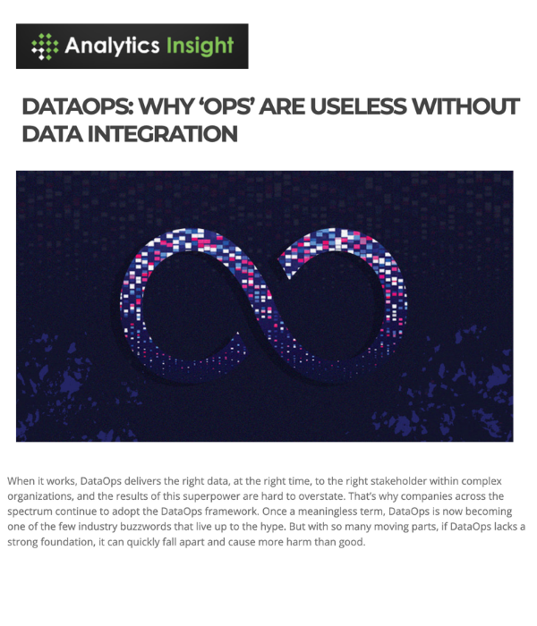 Analytics Insight - DataOps: Why Ops Are Useless Without Data Integration