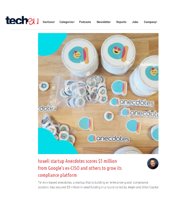 Tech.eu - Anecdotes scores $5M from Google's ex-CISO to grow compliance platform
