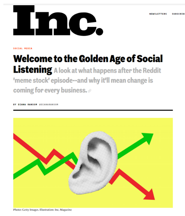 Inc. - Welcome to the Golden Age of Social Listening