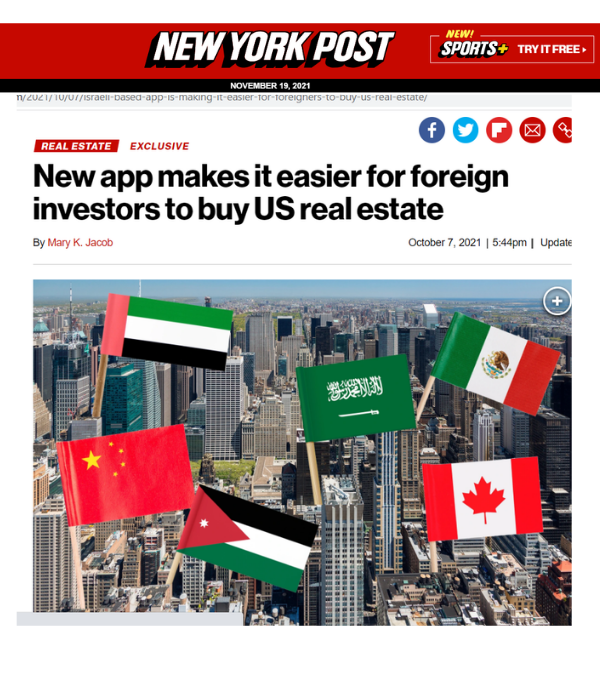 New York Post - New app makes it easier for foreign investors to buy US real estate