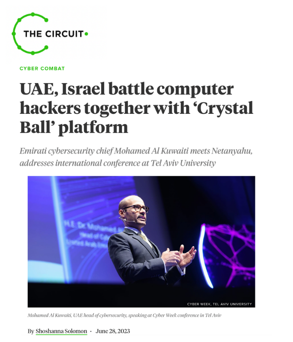The Circuit - UAE, Israel battle computer hackers with Crystal Ball platform