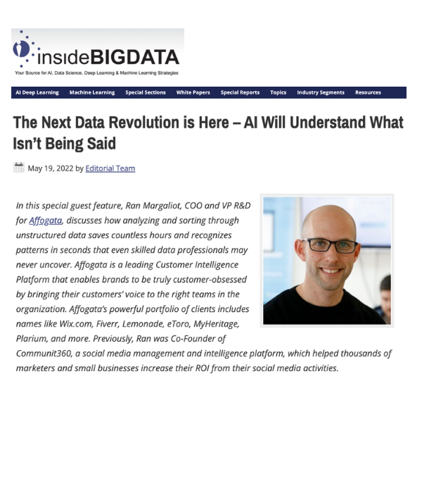 insideBIGDATA - The Next Data Revolution: AI Will Understand What Isn't Said